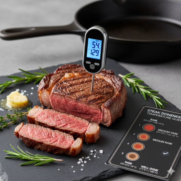 medium rare steak temp