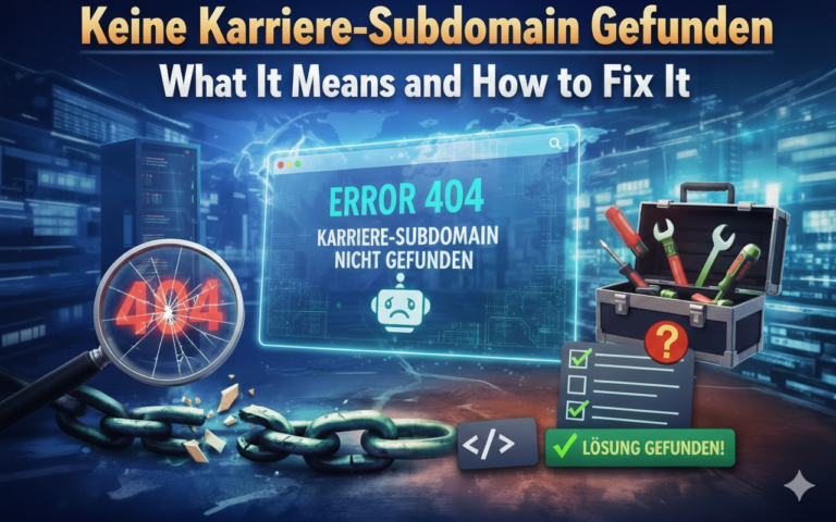 keine karriere-subdomain gefunden