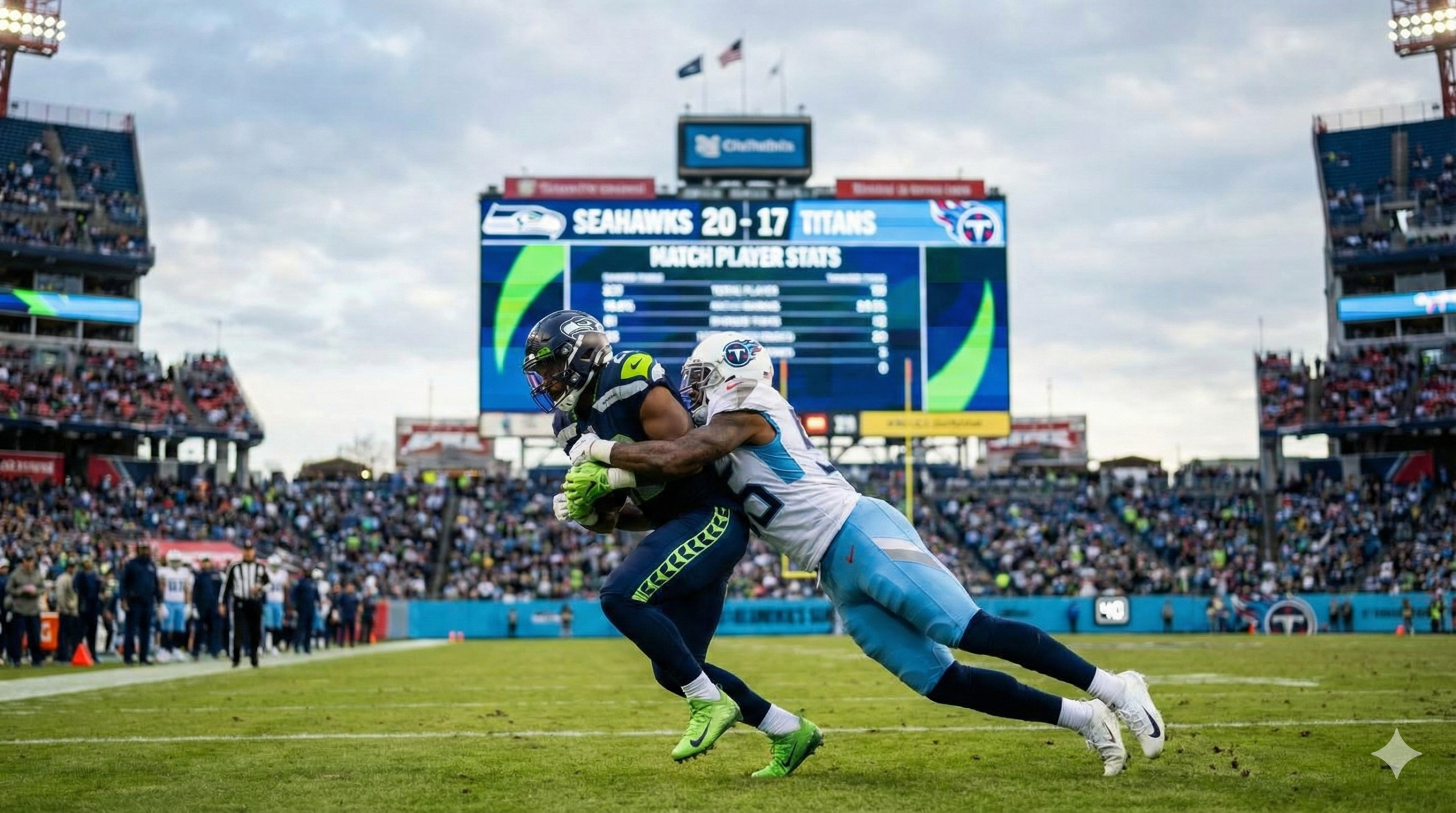 Seahawks vs Tennessee Titans Match Player Stats