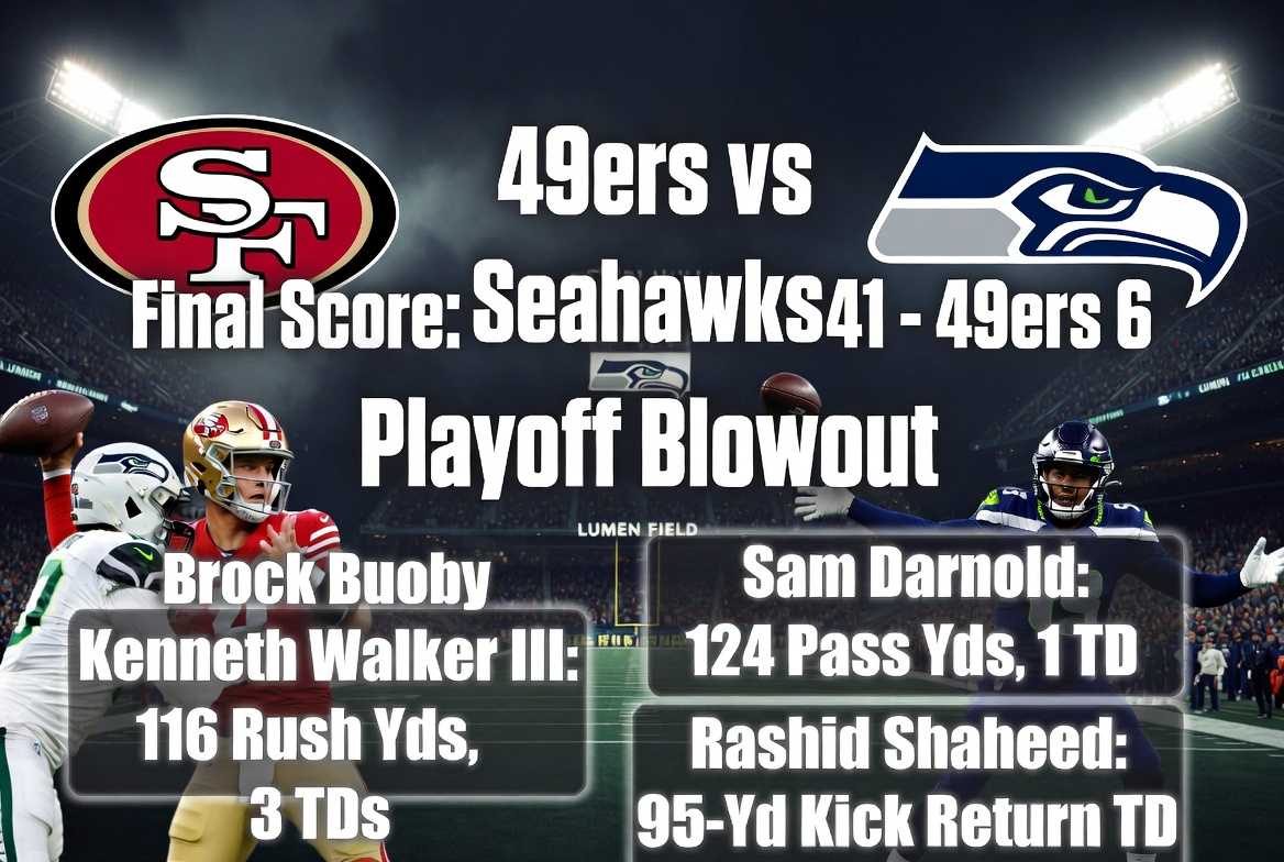 49ers vs Seahawks Match Player Stats