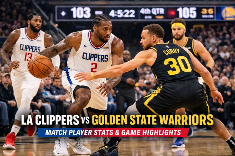 LA Clippers vs Golden State Warriors Match Player Stats