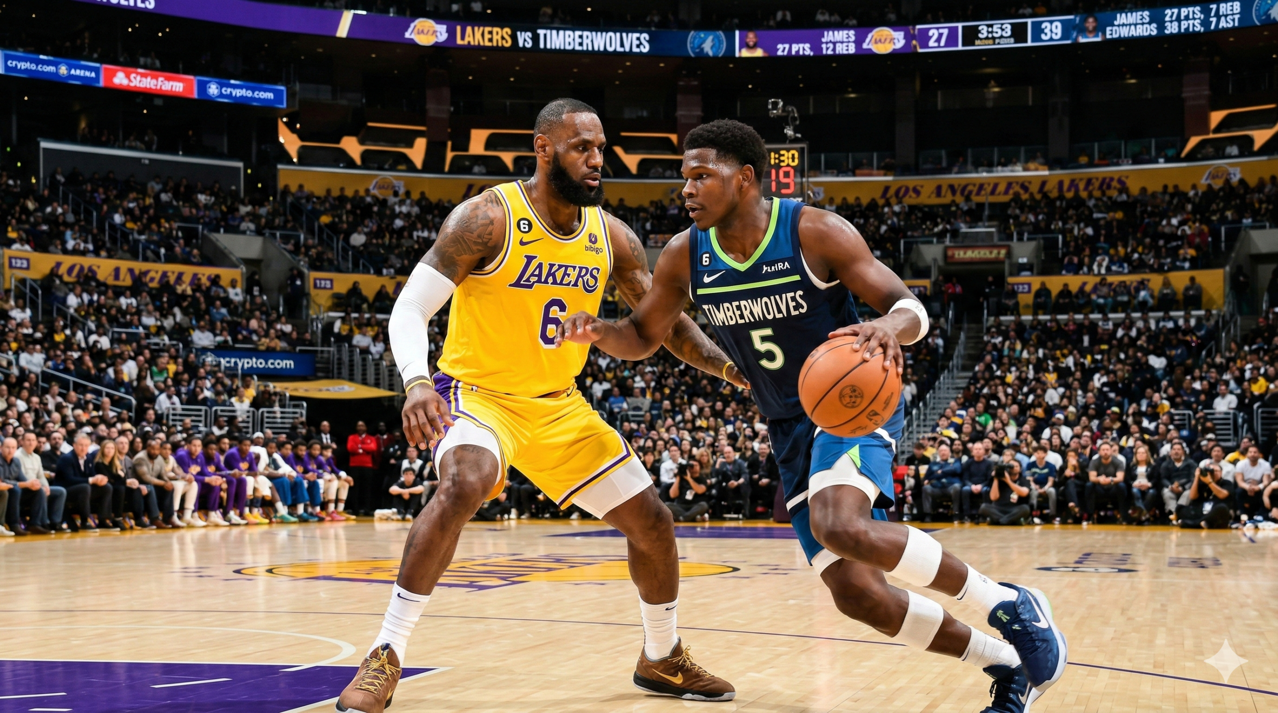 Lakers vs Timberwolves Match Player Stats