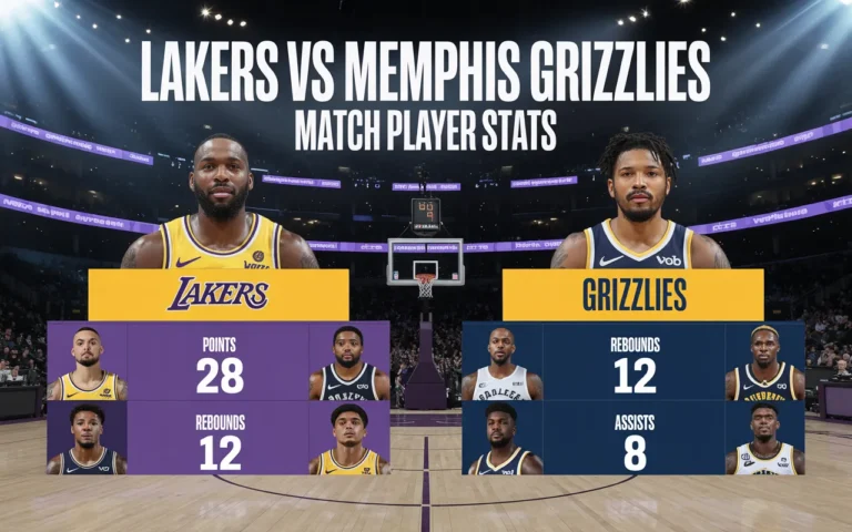 Lakers vs Memphis Grizzlies Match Player Stats