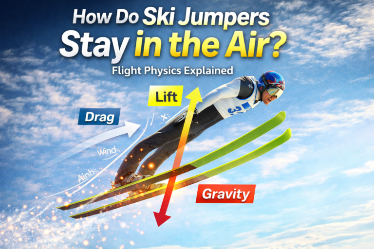how is it possible for ski jumpers to stay in the air