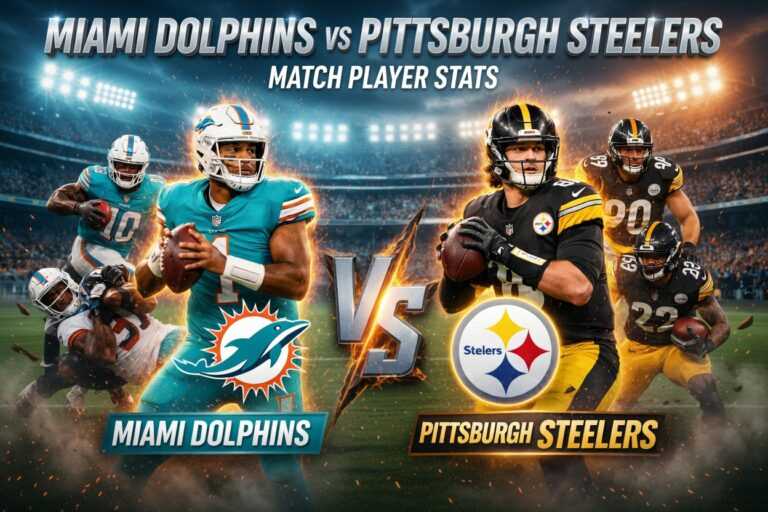 Miami Dolphins vs Pittsburgh Steelers Match Player Stats
