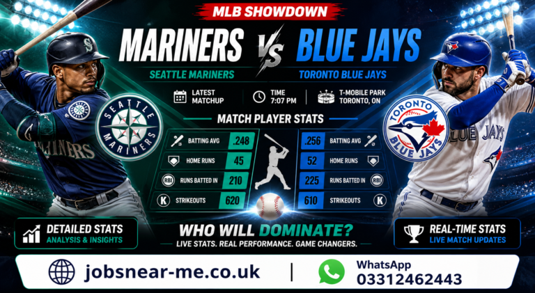 Seattle Mariners Vs Toronto Blue Jays Match Player Stats