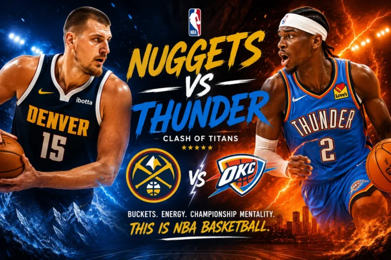 Denver Nuggets vs OKC Thunder Match Player Stats