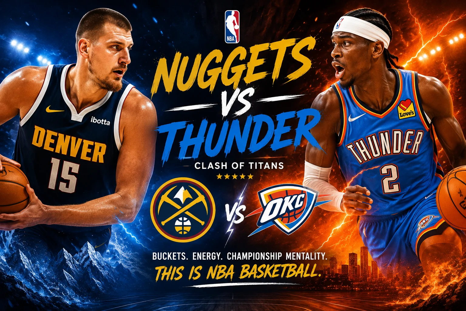 Denver Nuggets vs OKC Thunder Match Player Stats