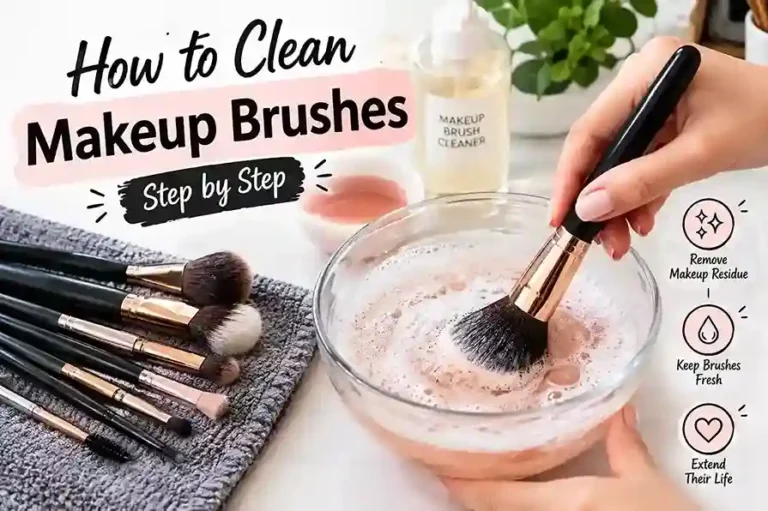 How to clean makeup brushes step by step